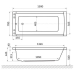 Ванна акриловая Excellent Aquaria 150х70