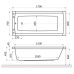 Ванна акриловая Excellent Aquaria 170x75 с ножками
