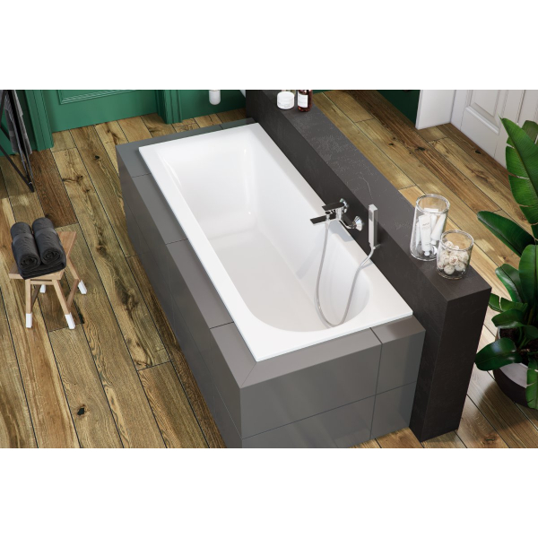 Ванна акриловая Excellent Aurum Slim 170x70 белый (без ножек)