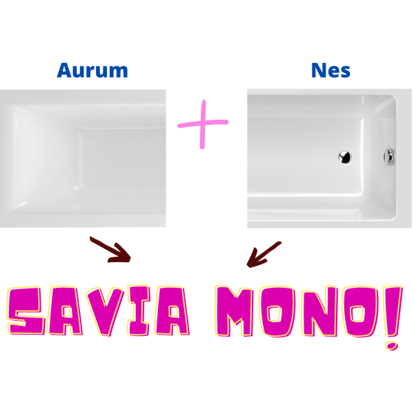 Ванна акриловая Excellent Savia Mono 150x70
