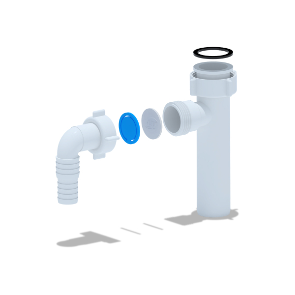 М220 Отвод стир.машины 1 1/4"х32