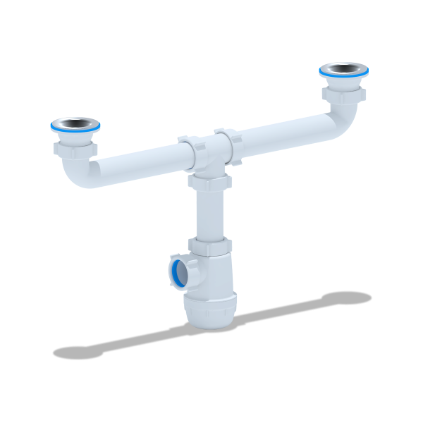 А3000 Сифон Ани Грот 1 1/2"х40 двойной