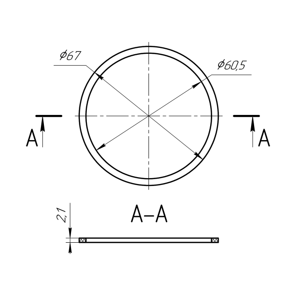 М090 Прокладка 1 1/2"х40 (уп. 30 шт) М090 Прокладка 1 1/2"х40 (уп. 30 шт)