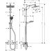 Душевая стойка с тропическим душем Hansgrohe Crometta E Showerpipe 240 1jet 27271000 с термостатом для душа, хром Душевая стойка с тропическим душем Hansgrohe Crometta E Showerpipe 240 1jet 27271000 с термостатом для душа, хром