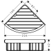 Полка угловая Hansgrohe Logis Universal 41710000 Полка угловая Hansgrohe Logis Universal 41710000