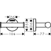 Крючок для ванной Hansgrohe Logis Universal 41725000, двойной Крючок для ванной Hansgrohe Logis Universal 41725000, двойной