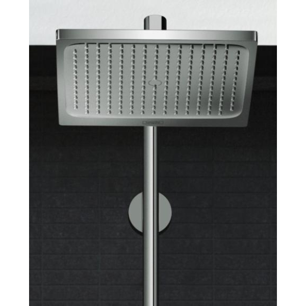 Душевая стойка с тропическим душем Hansgrohe Crometta E Showerpipe 240 1jet 27271000 с термостатом для душа, хром Душевая стойка с тропическим душем Hansgrohe Crometta E Showerpipe 240 1jet 27271000 с термостатом для душа, хром