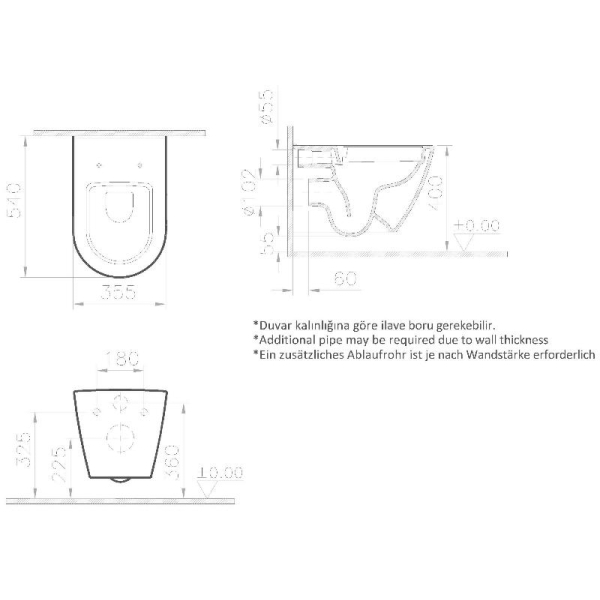 Унитаз Vitra Sanibelle SmoothFlush подвесной, с крышкой микролифт