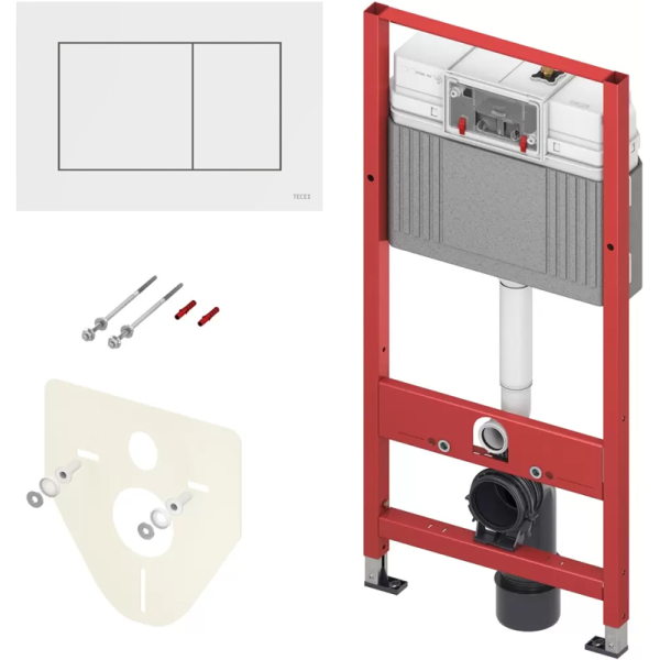 Инсталляция для унитаза Tece Tecebase 2.0 kit 9400413 с кнопкой Тecenow, белый