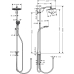 Душевая стойка Hansgrohe Crometta S 240 1jet Showerpipe Reno 27270000 Душевая стойка Hansgrohe Crometta S 240 1jet Showerpipe Reno 27270000