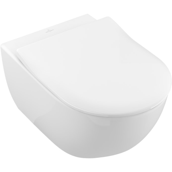 Унитаз Villeroy&Boch Subway 2.0 подвесной, с крышкой слим микролифт