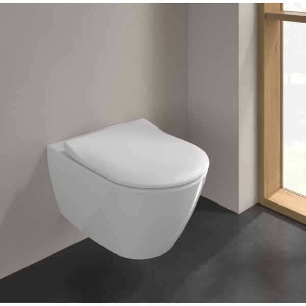 Унитаз Villeroy&Boch Subway 2.0 подвесной, с крышкой слим микролифт Унитаз Villeroy&Boch Subway 2.0 подвесной, с крышкой слим микролифт