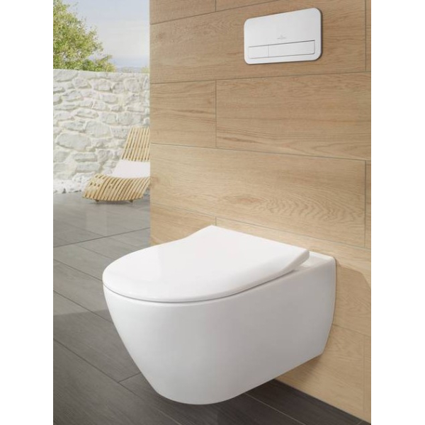 Унитаз Villeroy&Boch Subway 2.0 подвесной, с крышкой слим микролифт Унитаз Villeroy&Boch Subway 2.0 подвесной, с крышкой слим микролифт