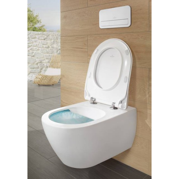 Унитаз Villeroy&Boch Subway 2.0 подвесной, с крышкой слим микролифт Унитаз Villeroy&Boch Subway 2.0 подвесной, с крышкой слим микролифт