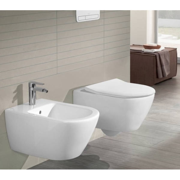 Унитаз Villeroy&Boch Subway 2.0 подвесной, с крышкой слим микролифт Унитаз Villeroy&Boch Subway 2.0 подвесной, с крышкой слим микролифт