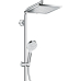 Душевая стойка с тропическим душем Hansgrohe Crometta E Showerpipe 240 1jet 27271000 с термостатом для душа, хром Душевая стойка с тропическим душем Hansgrohe Crometta E Showerpipe 240 1jet 27271000 с термостатом для душа, хром