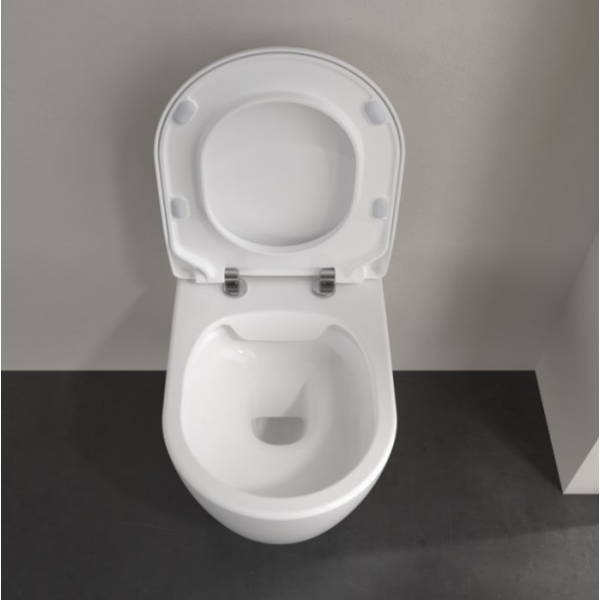 Унитаз Villeroy&Boch Avento подвесной, с крышкой слим микролифт Унитаз Villeroy&Boch Avento подвесной, с крышкой слим микролифт