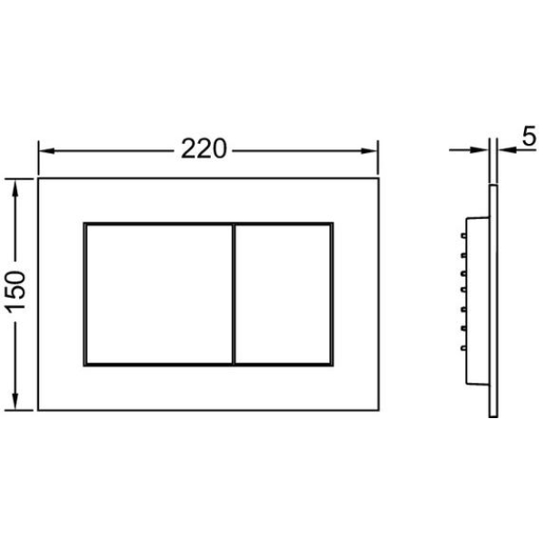 Инсталляция для унитаза Tece Tecebase 2.0 kit 9400413 с кнопкой Тecenow, белый