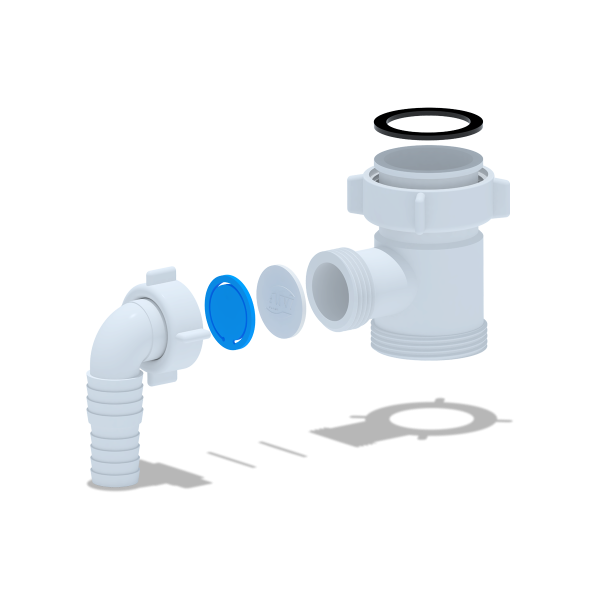 М110 Отвод стир.машины 1 1/2"х1 1/2"