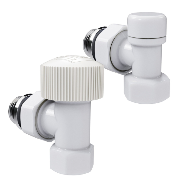 Набор термостатический угловой Royal Thermo Design 1/2"М30х1,5 (Белый) Набор термостатический угловой Royal Thermo Design 1/2"М30х1,5 (Белый)