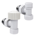 Набор термостатический угловой Royal Thermo Design 1/2"М30х1,5 (Белый) Набор термостатический угловой Royal Thermo Design 1/2"М30х1,5 (Белый)