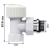 Набор термостатический угловой Royal Thermo Design 1/2"М30х1,5 (Белый) Набор термостатический угловой Royal Thermo Design 1/2"М30х1,5 (Белый)