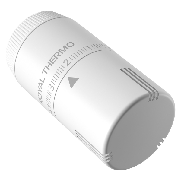 Термоголовка жидкостная Royal Thermo Design М30х1,5 (белый) Термоголовка жидкостная Royal Thermo Design М30х1,5 (белый)