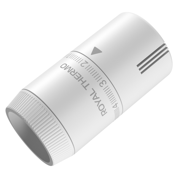 Термоголовка жидкостная Royal Thermo Design М30х1,5 (белый) Термоголовка жидкостная Royal Thermo Design М30х1,5 (белый)