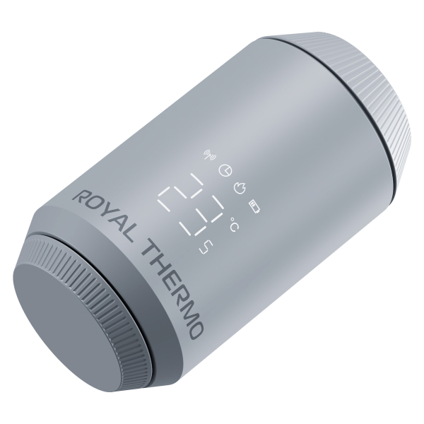 Термостат радиаторный электронный Royal Thermo Smart Heat 2.0, серебристый Термостат радиаторный электронный Royal Thermo Smart Heat 2.0, серебристый