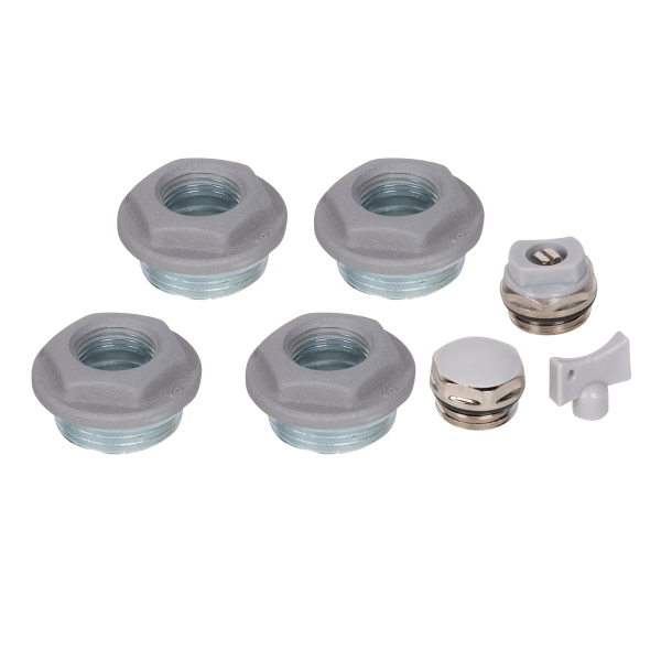 Комплект монтажный Royal Thermo 1”х 1/2" серебристый Комплект монтажный Royal Thermo 1”х 1/2" серебристый