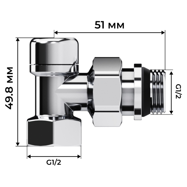 Набор термостатический осевой Royal Thermo Design 1/2"М30х1,5 (Хром) Набор термостатический осевой Royal Thermo Design 1/2"М30х1,5 (Хром)