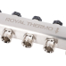 Коллектор Royal Thermo нерж. в сборе универсальный 1" ВР-3/4" НР с автомат. воздухоотвод-ми 4 вых.