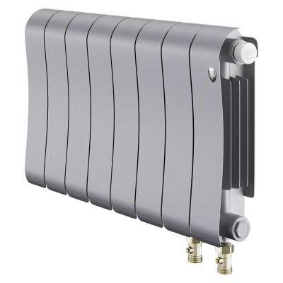 Радиатор биметаллический Royal Thermo Infinity 300 Silver Satin VR80 - 8 секц.