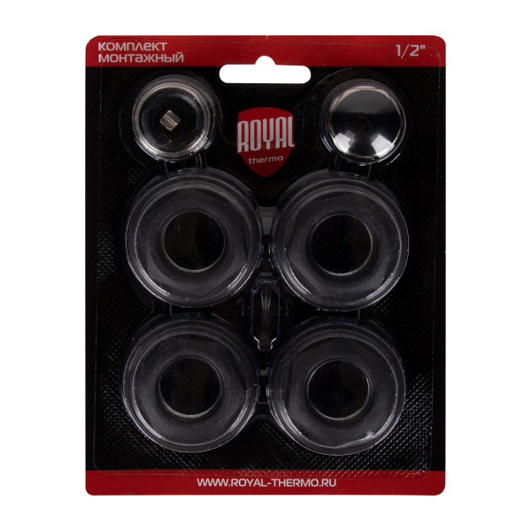 Комплект монтажный Royal Thermo 1”х 1/2" черный Комплект монтажный Royal Thermo 1”х 1/2" черный