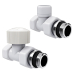 Набор термостатический прямой Royal Thermo Design 1/2"М30х1,5 (Белый)