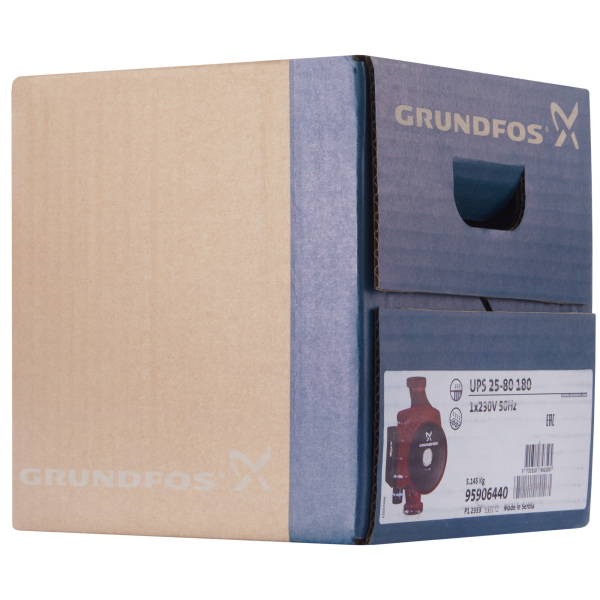Насос циркуляционный Grundfos UPS 25-80 с гайками Насос циркуляционный Grundfos UPS 25-80 с гайками