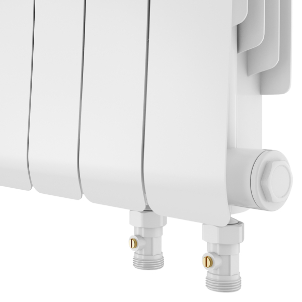 Радиатор биметаллический Royal Thermo Infinity 300 Bianco Traffico VR80 - 8 секц.
