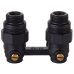 Узел нижнего подключения Royal Thermo угловой 1/2"х3/4" EK (черный)