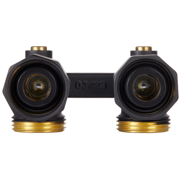 Узел нижнего подключения Royal Thermo угловой 1/2"х3/4" EK (черный)