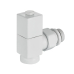 Набор дизайн-вентилей Royal Thermo CUBE, угловой (белый) 1/2" Набор дизайн-вентилей Royal Thermo CUBE, угловой (белый) 1/2"