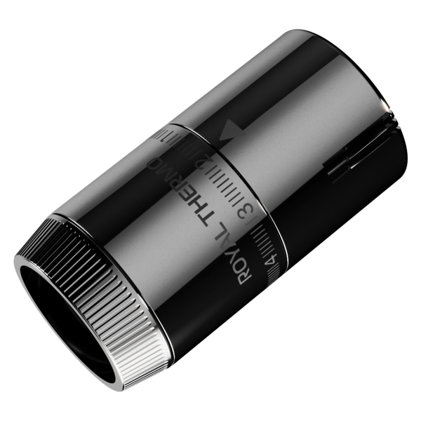 Термоголовка жидкостная Royal Thermo Design М30х1,5 (хром) Термоголовка жидкостная Royal Thermo Design М30х1,5 (хром)