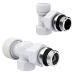 Набор термостатический осевой Royal Thermo Design 1/2"М30х1,5 (Белый)