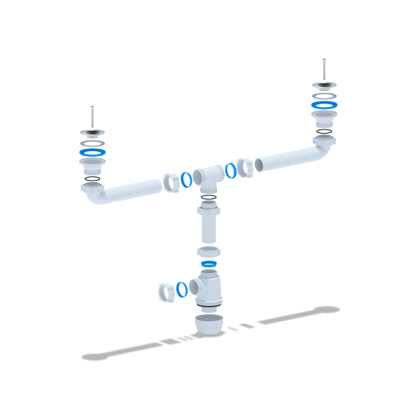 А3000 Сифон Ани Грот 1 1/2"х40 двойной