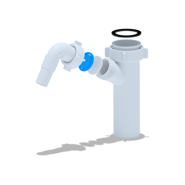 М140 Отвод стир.машины 1 1/2"х40