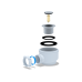 Е410CL Сифон Ани д/душ поддона 1 1/2"х50/60  хром клик-клак
