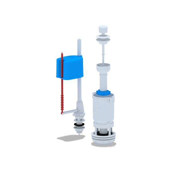 WС4550 Набор с ниж подв шток пластик эконом