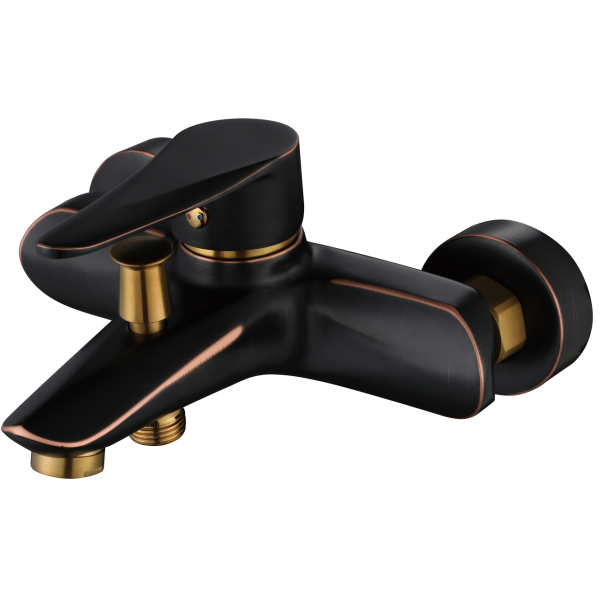 ПСМ-301-1 Смеситель д/ванны STEEL нерж.сталь черный -бронза