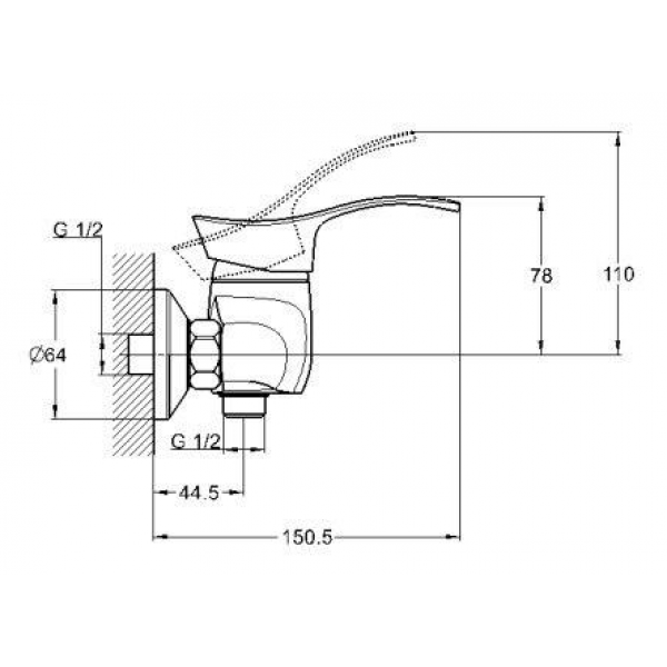 KLO5-B048 Glauf Смеситель для душа